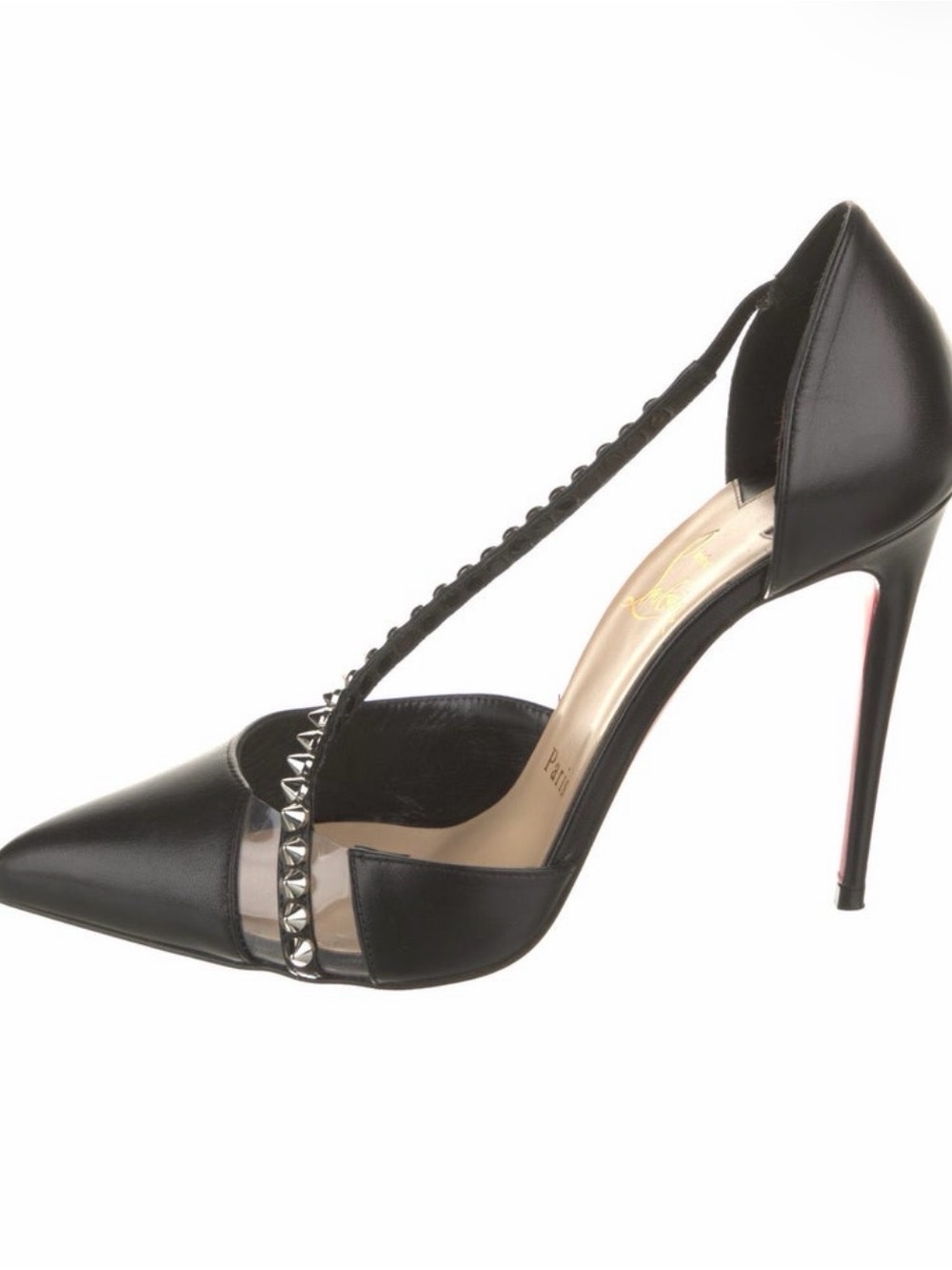 Christian Louboutin D’Orsay leather pumps